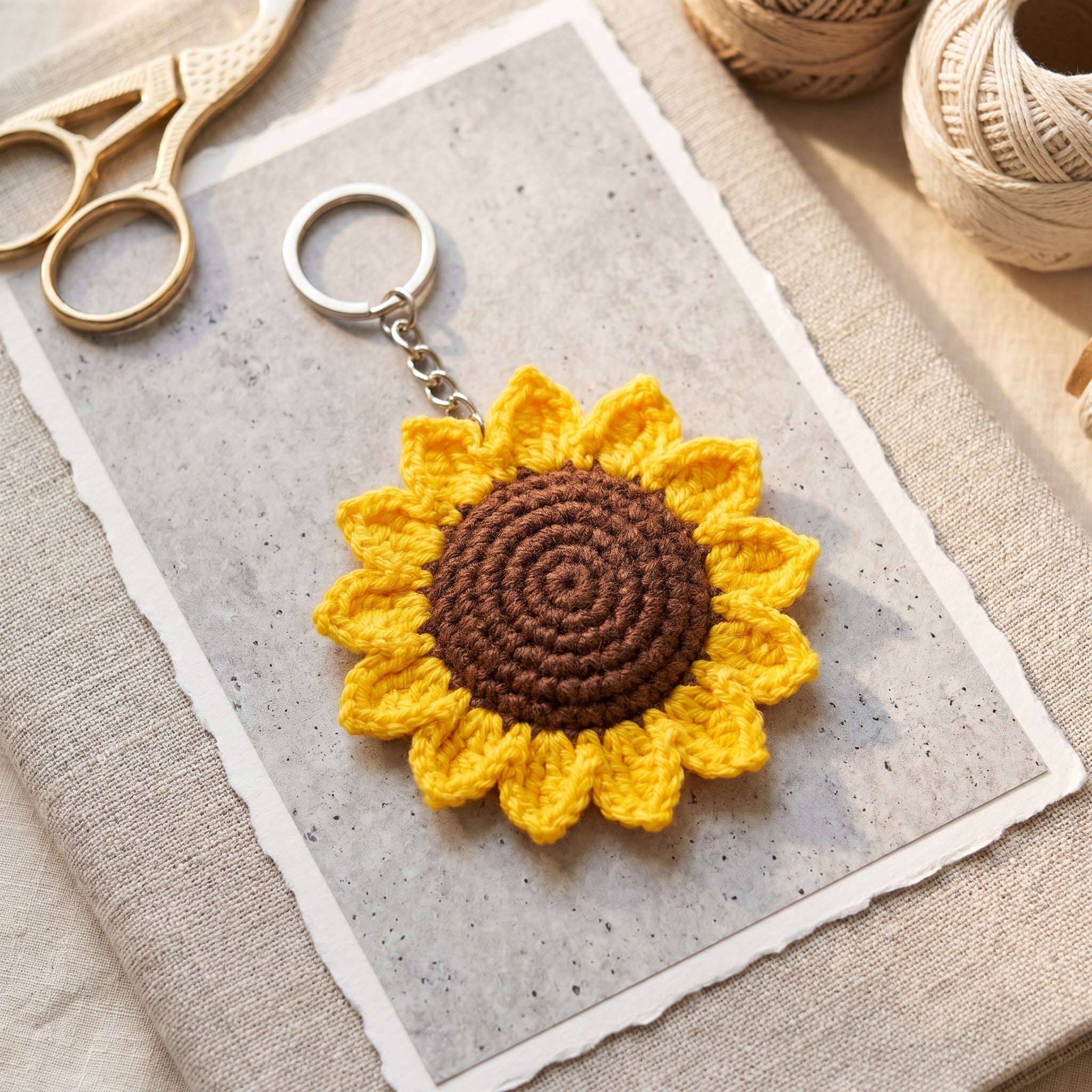 Snuggle Souls - Amigurumi Flower Toys - Sunflower