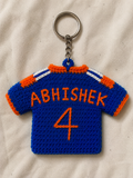 GameDay Charms – Team India Crochet Jersey Keyring – Abhishek 4