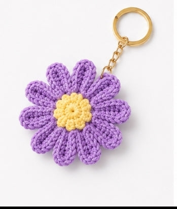 Simple flower keychain