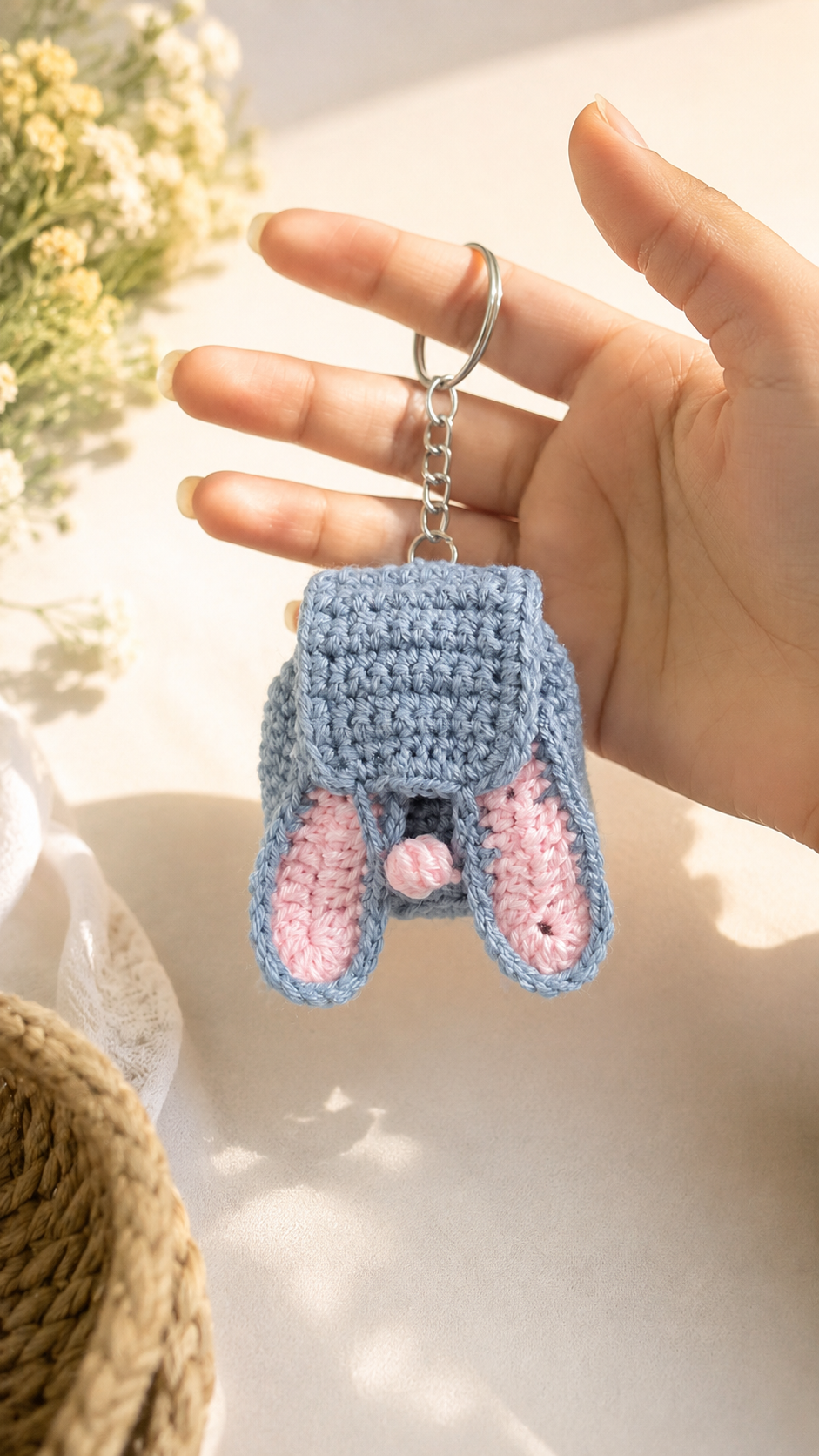 Handmade Crochet Bunny AirPods/Earbuds Case 🐰🎧