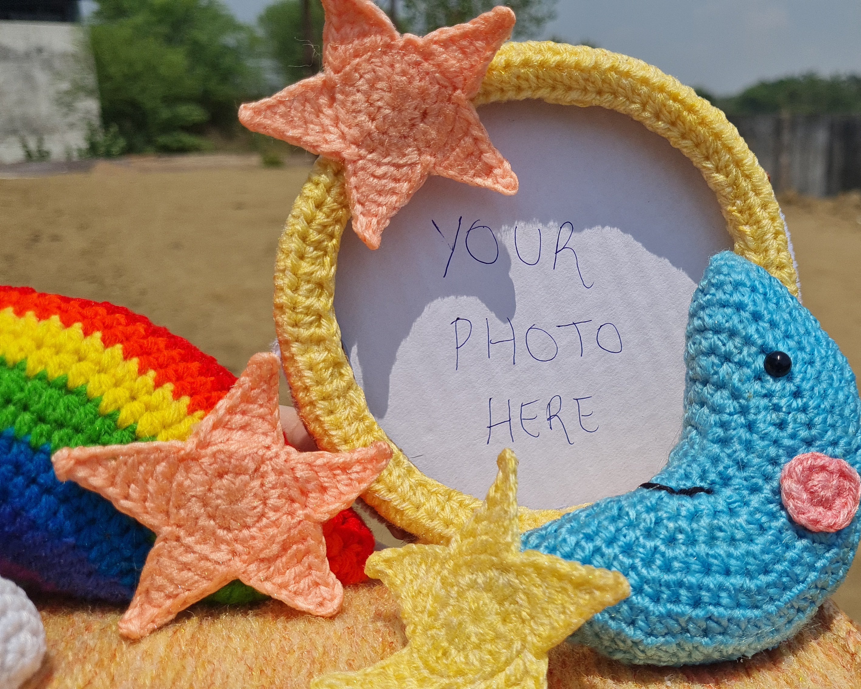 Crochet Dreamscape Photo Frame