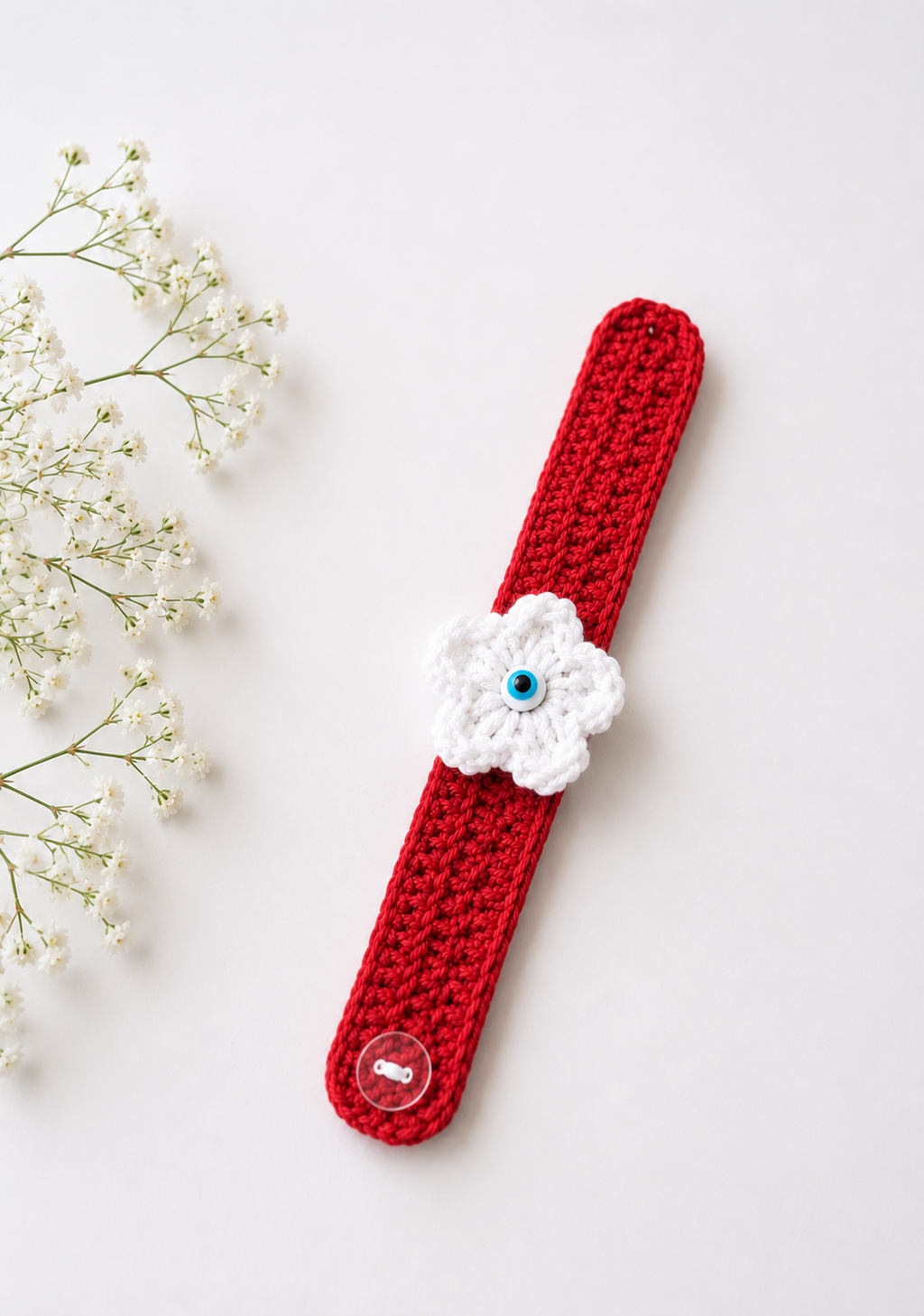 Handmade Crochet Flower Rakhi