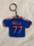 Handmade Team India Crochet Keyring