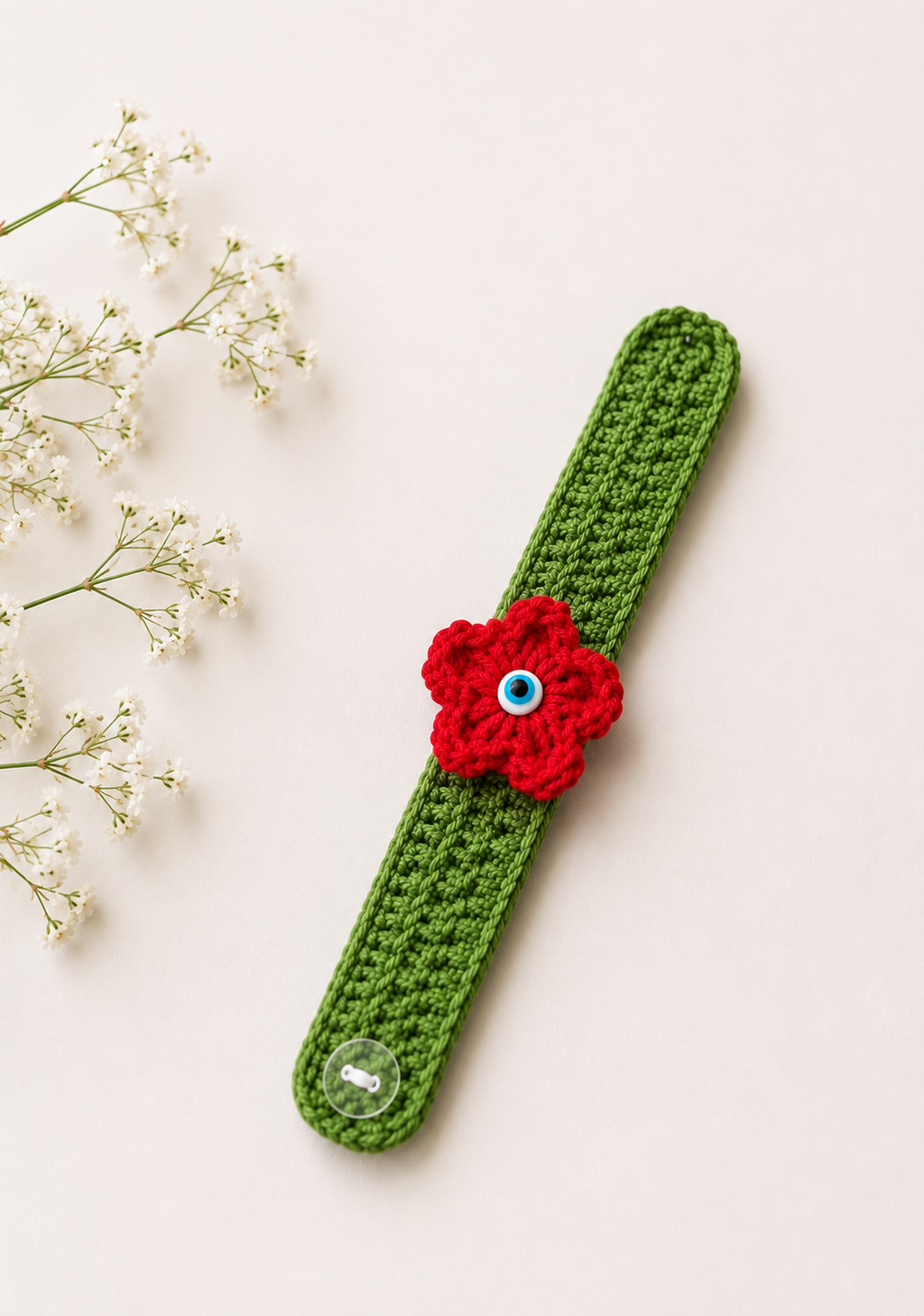 Handmade Crochet Flower Rakhi