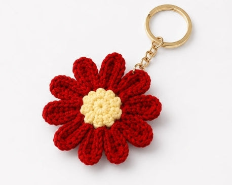 Simple flower keychain