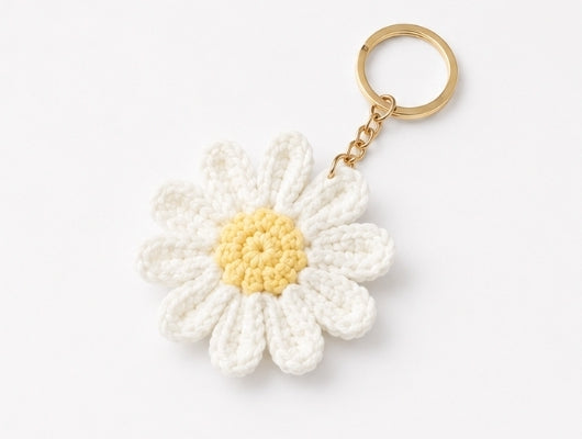 Simple flower keychain